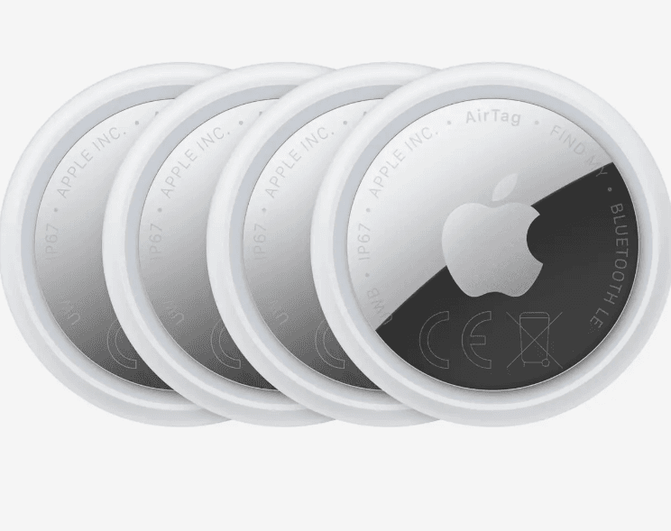 Lot de 4 AirTags Apple 2e génération
