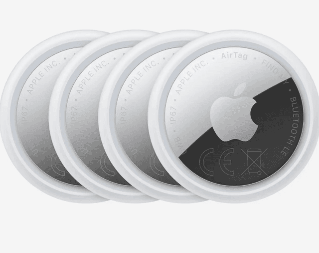 Lot de 4 AirTags Apple 2e génération