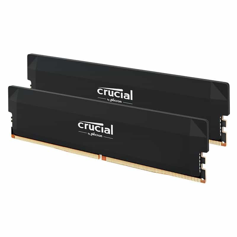 Mémoire RAM DDR5 Crucial Pro - 32 Go (2 x 16 Go), 6000 MHz