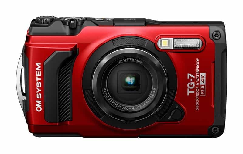 Appareil photo OM System Tough TG-7 Rouge : Idéal pour les aventuriers