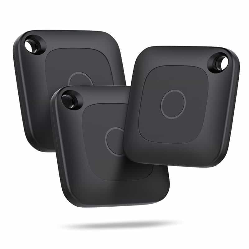 Lot de 3 traceurs de localisation d'objets pour iOS - Hoxe 100dB Bip, Batterie Remplaçable