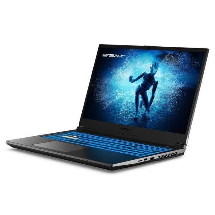 PC Portable Gamer ERAZER Deputy P60i - 15.6'' FHD 144Hz, RTX 4060, i5-12450H, 16 Go RAM, 512 Go SSD, sans OS