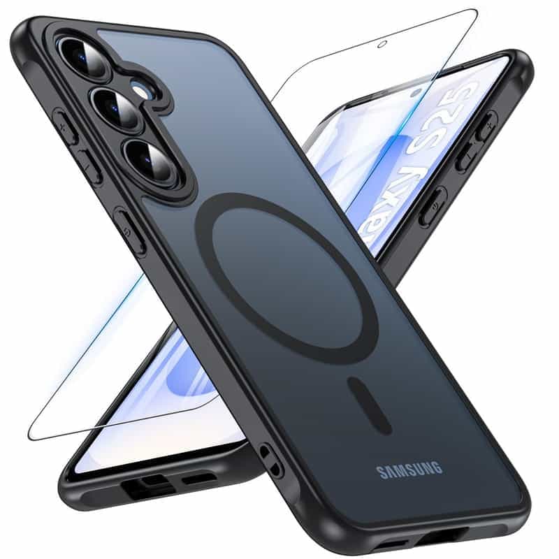 Étui Innovant pour Samsung Galaxy S25 avec Technologie MagSafe et Protection en Verre Trempé