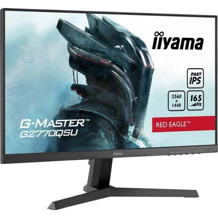 Écran Gamer IIYAMA G2770QSU-B1 27" - WQHD, 0,5ms, Fast IPS, 165Hz, FreeSync Premium Pro, HDMI, DisplayPort 🎮✨