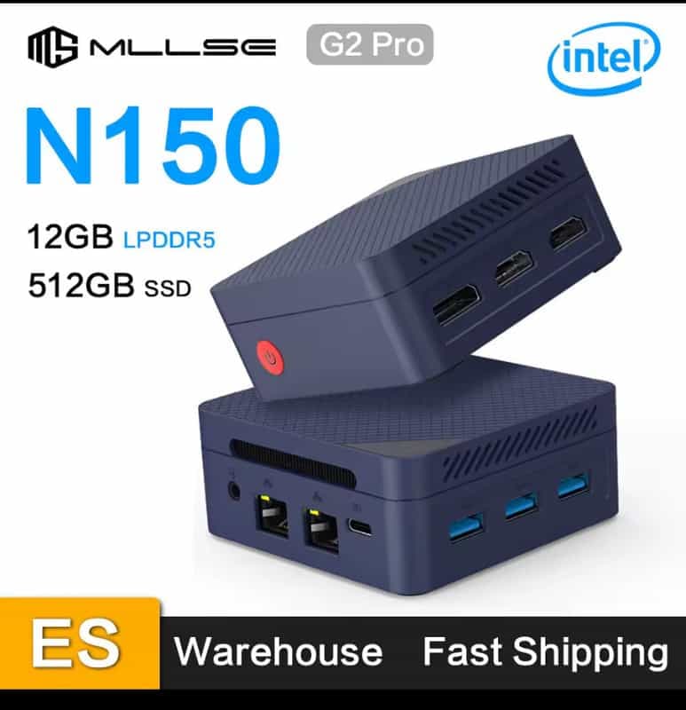 Code promo - Mini PC MLLSE G2 Pro : Intel Twin Lake N150, 12 Go RAM, 512 Go SSD