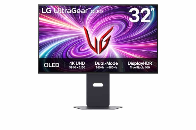 Écran PC LG UltraGear 32GS95UV-B : OLED 4K, 31,5", 240 Hz, HDR400, G-Sync, FreeSync Premium