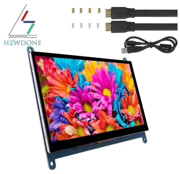 Code promo - Moniteur 7'' HDMI pour Raspberry Pi 4/3/2 avec résolution 1024x600