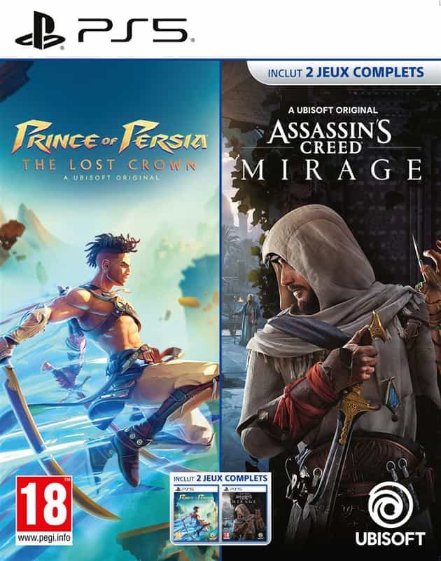 Réservez maintenant: Pack Prince of Persia The Lost Crown + Assassin's Creed Mirage ou Assassin's Creed Valhalla + Mirage sur PS5