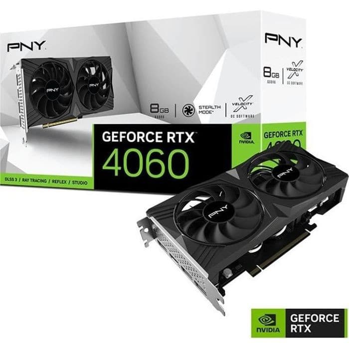 PNY Geforce RTX 4060 8GB VERTO Dual Fan Edition avec DLSS 3 - Boostez vos performances ! 🚀
