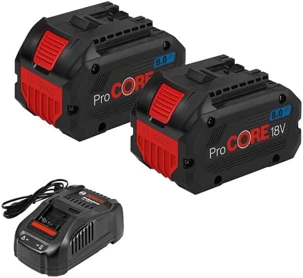 Lot de 2 Batteries ProCORE 18V 8Ah et Chargeur Bosch Professional - Monsoult (95)