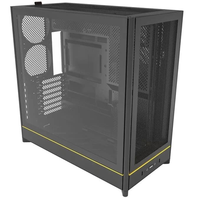 Boîtier PC Montech HS01 (Mid tower, ATX, aRGB, verre trempé) - Noir