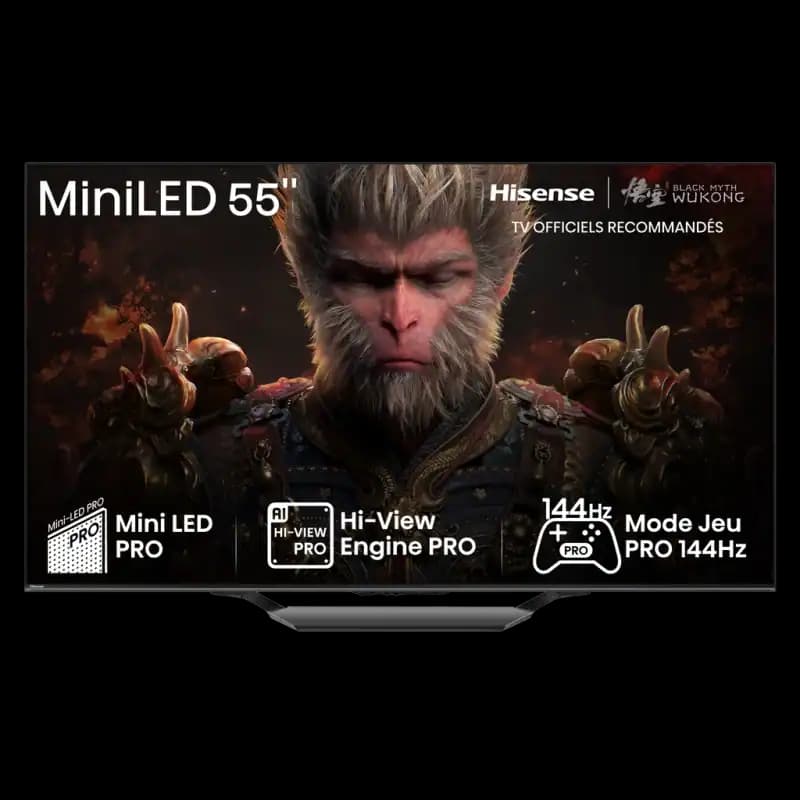 Téléviseur Hisense 55U79NQ Mini-LED 55" 4K Dolby Vision & Atmos 144Hz