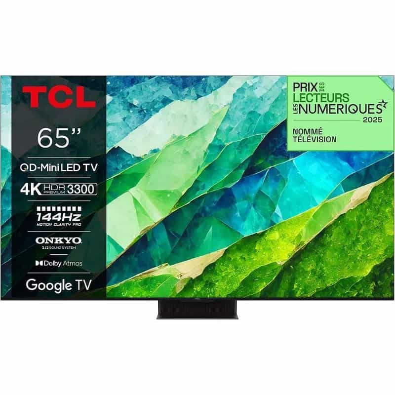 Téléviseur TCL 65C89B 65" - Mini-LED 4K HDR10+ 144Hz