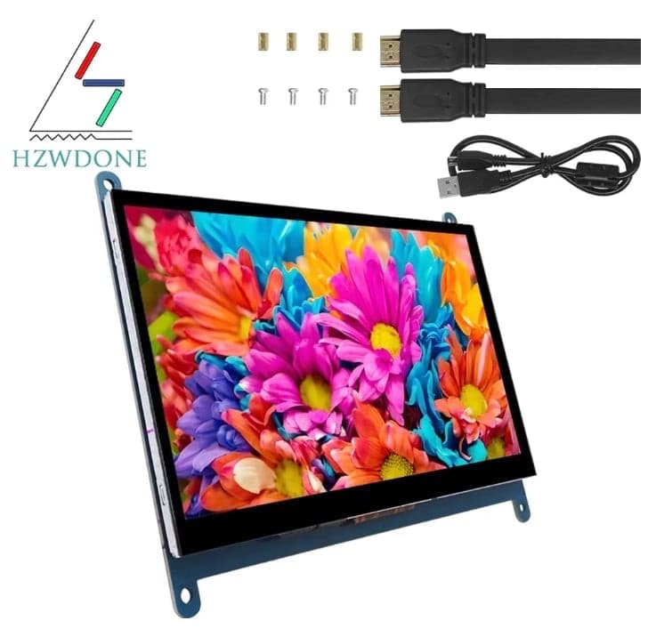 Code promo - Moniteur 7" Raspberry Pi 4/3/2/B/B+/A+ - 1024x600, Puzzles à 5 points, lecteur HDMI gratuit pour P1 7/8/10