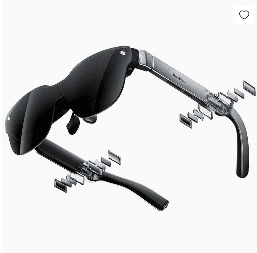 Lunettes RayNeo Air 3s AR/XR : Écran 201" Micro-OLED FHD, 120Hz