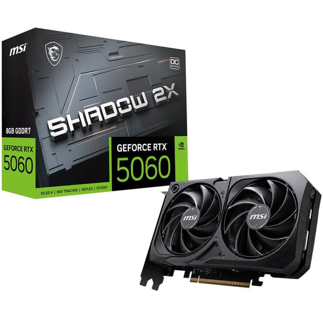 Carte graphique MSI RTX 5060 8G Shadow 2X OC