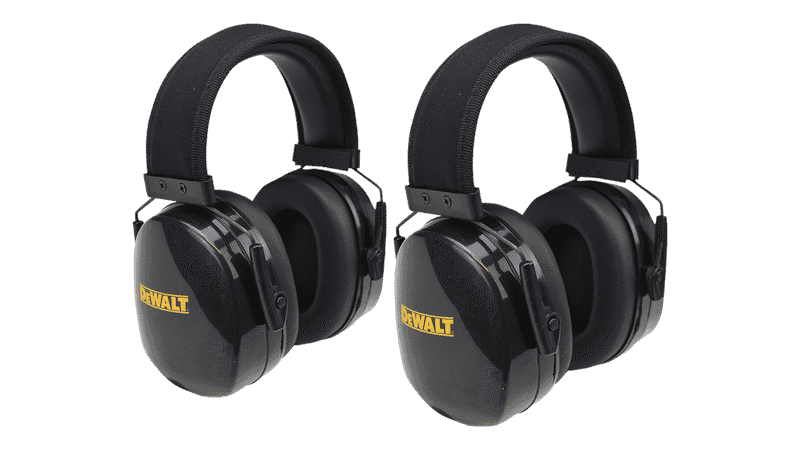 Protégez vos oreilles avec ces 2 casques DeWALT DPG13