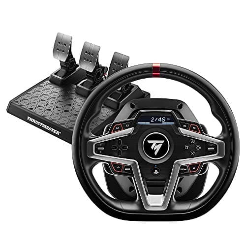 Volant de Course Thrustmaster T248 - Retour de Force et Pédales Magnétiques pour Jouer sur PS5 / PS4 / PC