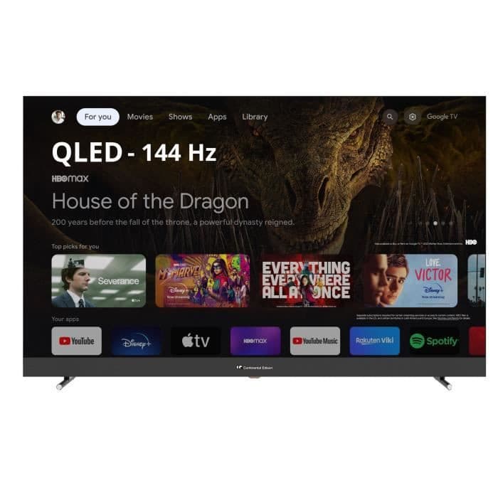 Téléviseur Gaming 55" QLED 4K UHD 144Hz Continental Edison