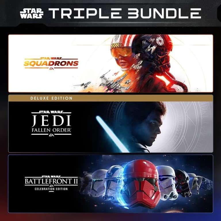 Pack Triple Star Wars de EA : combats spatiaux + aventure Jedi + batailles épiques sur PS4/PS5