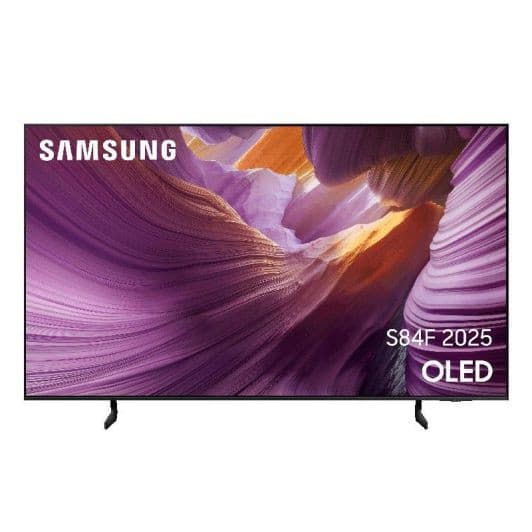 Code promo - TV OLED 55" Samsung TQ55S84FAU 2025 - 4K OLED, 120 Hz, HDR, FreeSync Premium, 20W RMS, Smart TV (via 154€ en fidélité)