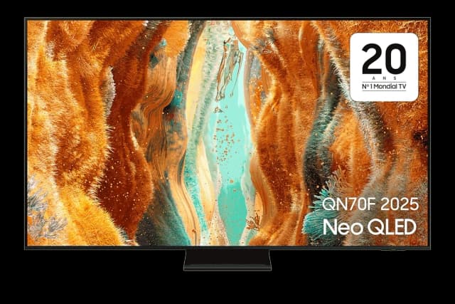 Code promo - TV Samsung QN70F AI Neo QLED 65" 2025 : 4K, Dolby Atmos, Mini LED