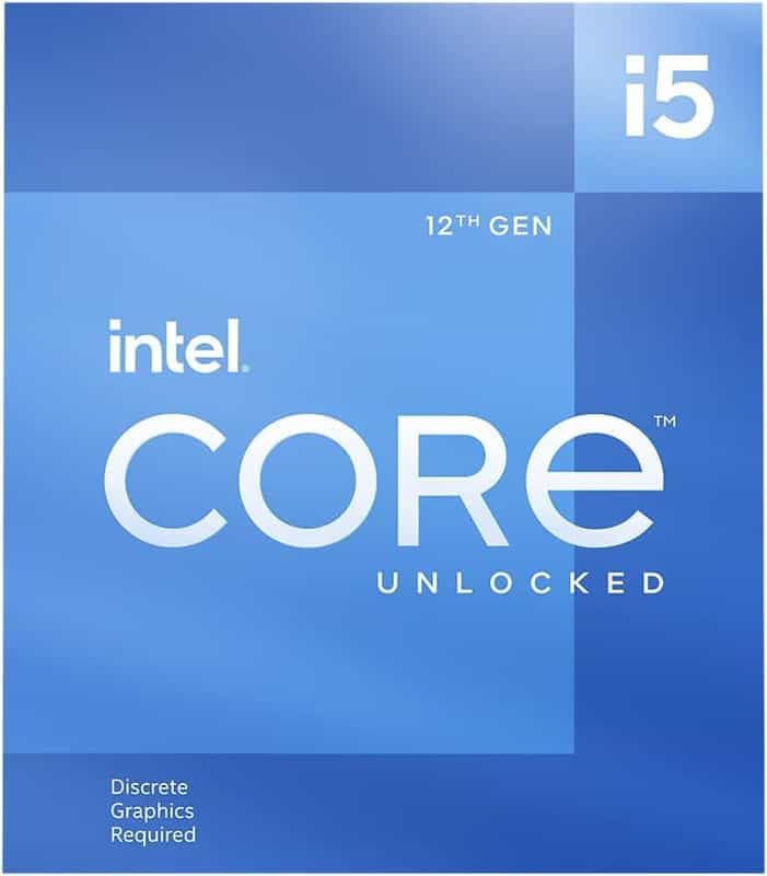 Processeur Intel Core i5-12600KF : 10 cœurs, 4,9 GHz, LGA1700, 125 W