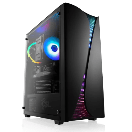PC fixe CSL Sprint 5542 - Ryzen 5 7500X3D, RX 9070 XT, 16 Go DDR5-RAM, 1 To SSD, ASUS B650 WiFi + Bon d'achat de 100€ Gamesplanet