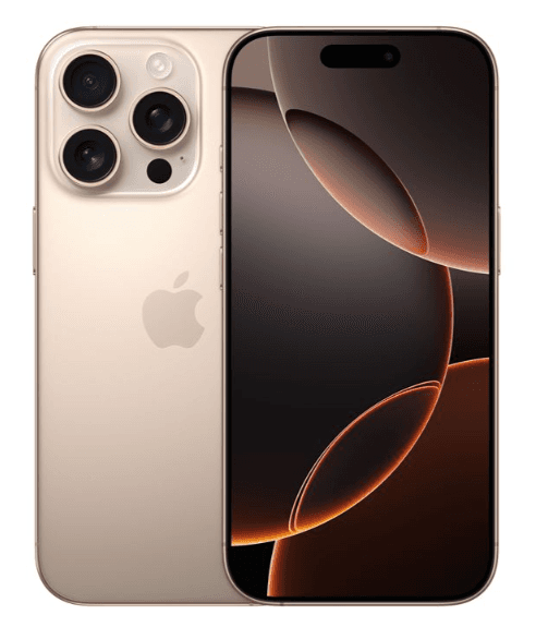 iPhone 16 Pro 6,1'' 128 Go en Titane Sable - Offre frontalière Suisse