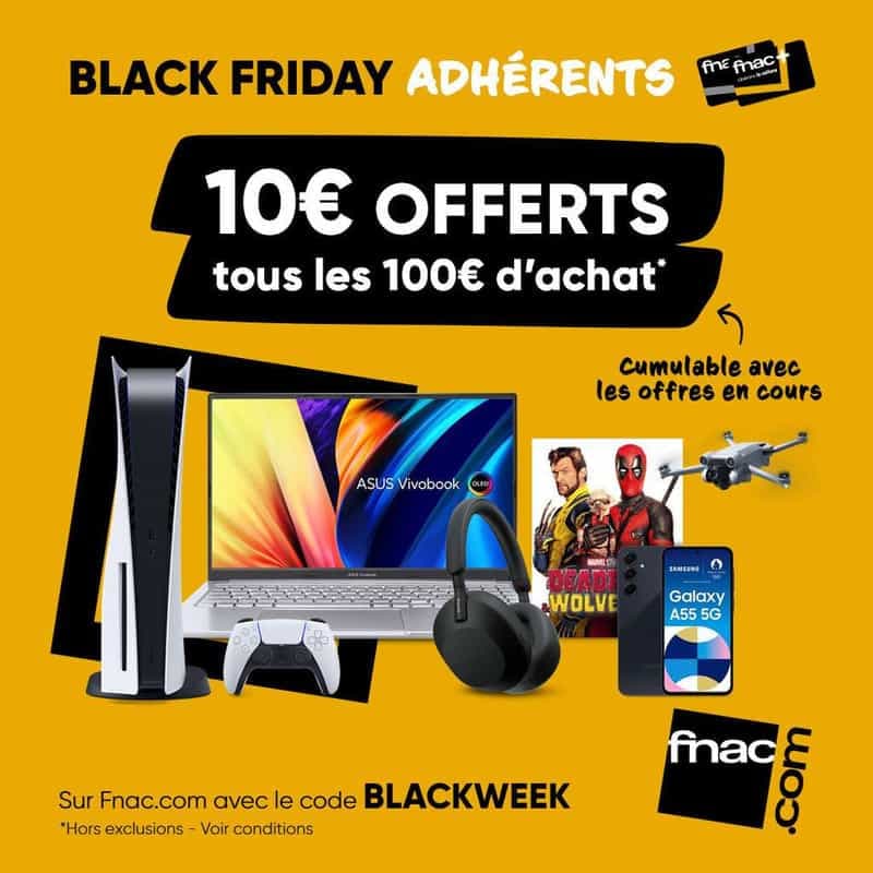 Offre fidélité: 10€ offerts par tranche de 100€ d'achat!