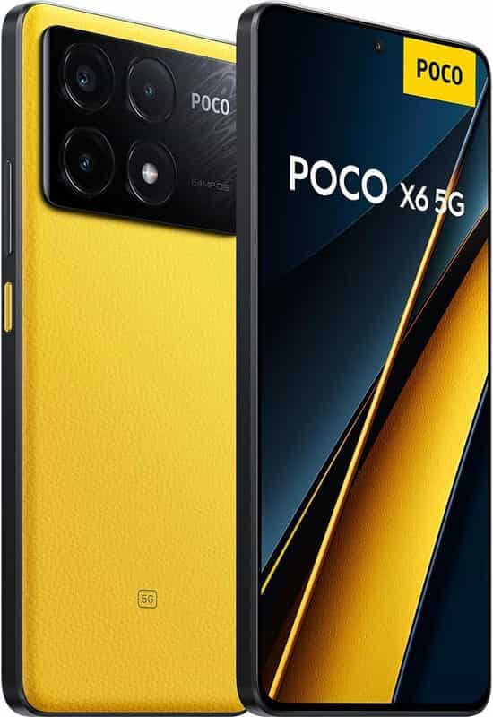 Smartphone Poco X6 Pro 5G - Écran 6.67" AMOLED 120Hz, Dimensity 8300 Ultra, 12 Go RAM, 512 Go, 64 MP, 5000mAh/67W (Offre spéciale)