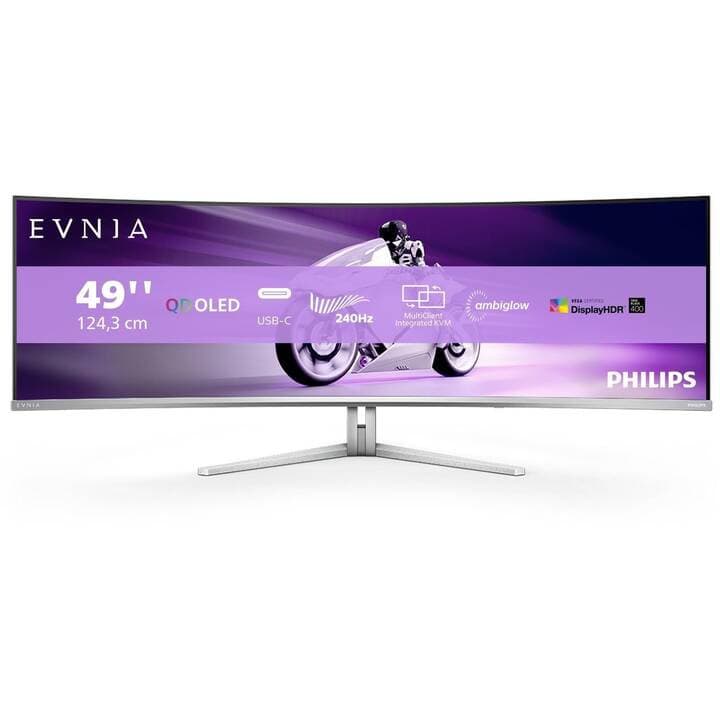 Écran Ultrawide OLED Philips Evnia 49M2C8900 (48,9") - 240Hz, 5120 x 1440 (Offre Suisse)