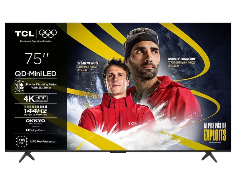 TV 75" TCL 75C69K - 2025, QD-Mini LED, 4K UHD, 144 Hz, HDR Premium, FreeSync Premium Pro, Smart TV (via ODR 100€)