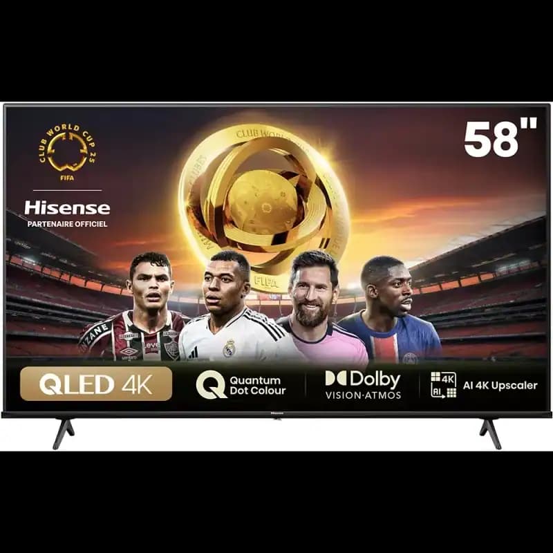 Code promo - Promotion exceptionnelle : TV 58" Hisense 58E7NQ (2024) - QLED, 4K UHD, HDR10+, Dolby Vision & Atmos