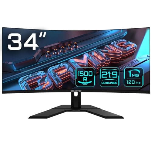 Moniteur Gamer Gigabyte GS34WQC 34" Courbé WQHD 120Hz 🎮