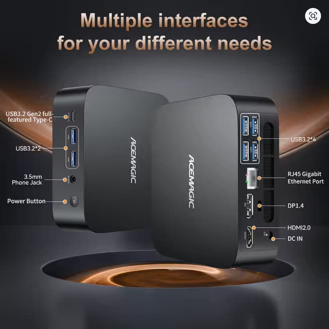 Code promo - Mini PC Acemagic K1 - Ryzen 5 7430U - 32 Go de RAM - SSD 512 Go - Windows 11 Pro