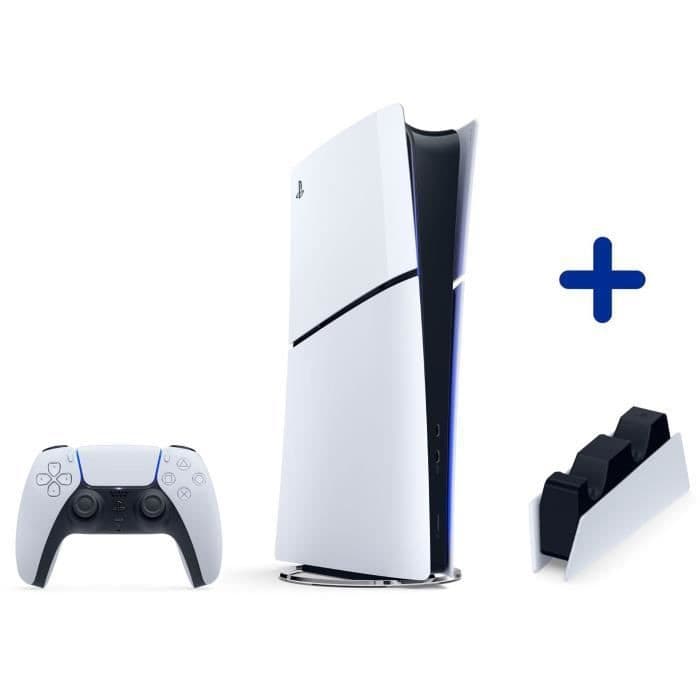 Ensemble PS5 Digital : Console PS5 (Modèle Slim) + Station de charge pour DualSense PS5