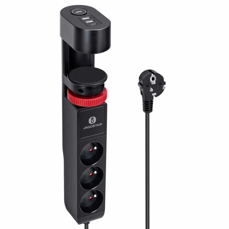 Multiprise intelligente pour un espace de travail organisé et sécurisé