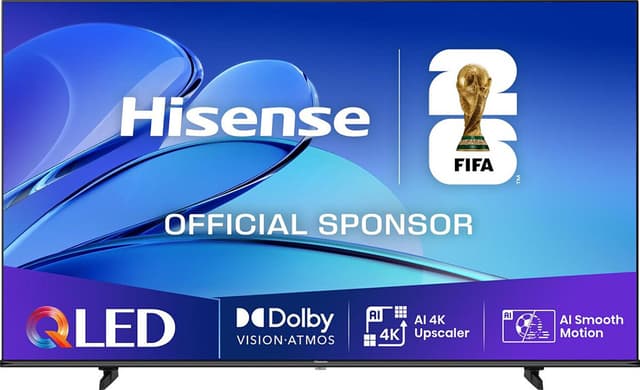 TV 43" Hisense 43E7Q 109,2 cm - 4K Ultra HD Smart TV Wifi Noir (Via 76,5€ sur la carte)