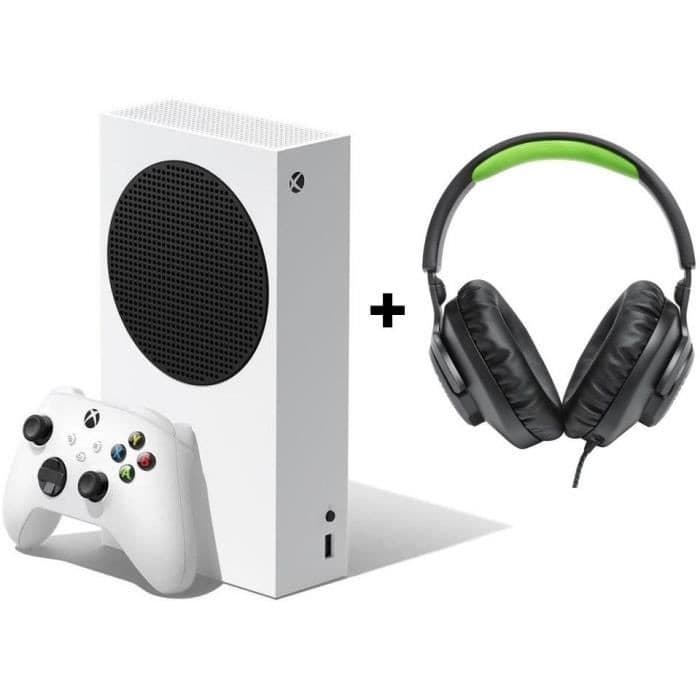 Pack Xbox Series S 512Go + Casque-Micro JBL Quantum 100 Xbox