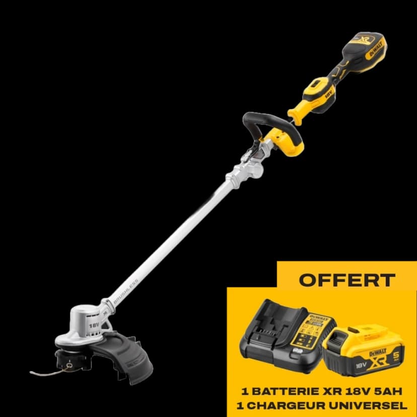Coupe-Bordures sans fil Dewalt DCMST561- avec Chargeur & Batterie XR 18V 5 Ah