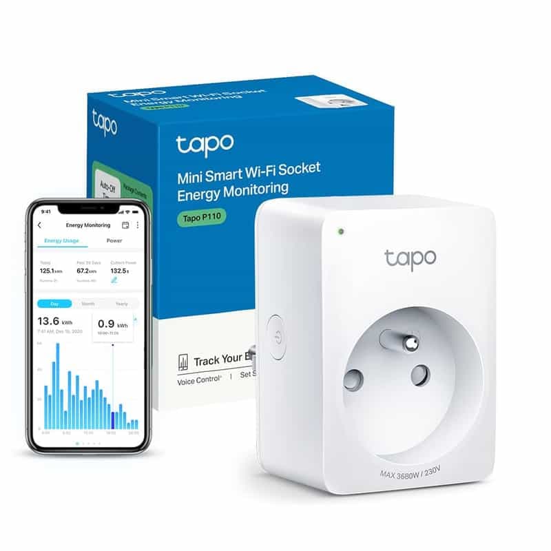 Prise Connectée WiFi Tapo P110 - Suivi de consommation et contrôle vocal