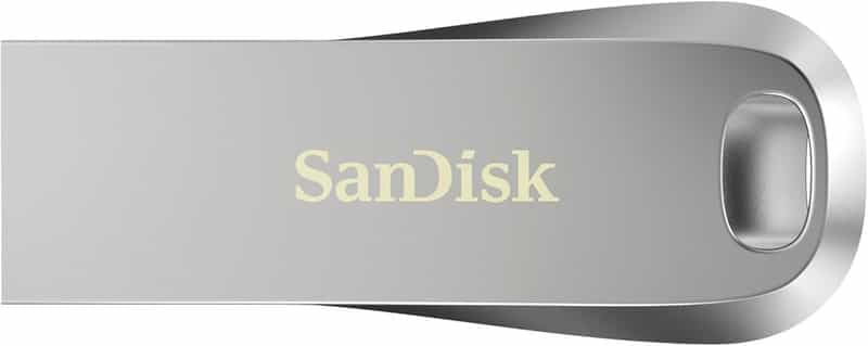 Clé USB SanDisk Ultra Luxe 256 Go en Métal - Vitesse de transfert jusqu'à 400 Mo/s