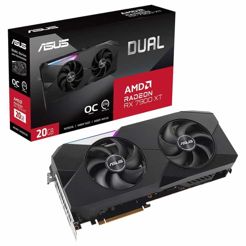 Carte graphique ASUS Radeon RX 7900 XT OC Dual Edition 20GB GDDR6