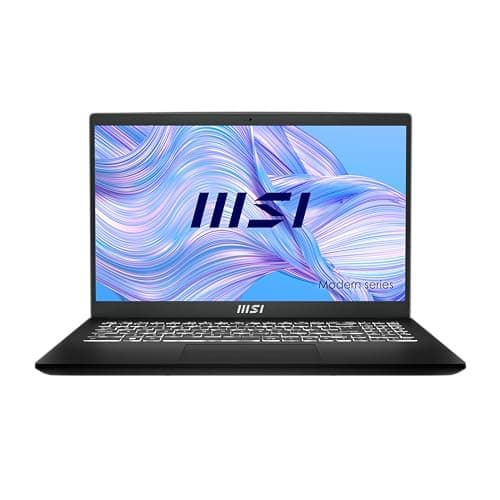 Ordinateur Portable 15.6" MSI Modern 15 B7M-220FR - Écran FHD IPS, Processeur Ryzen 7 7730U, 16 Go RAM, 512 Go SSD, Windows 11