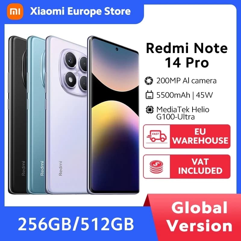 📱 Téléphone Xiaomi Redmi Note 14 Pro