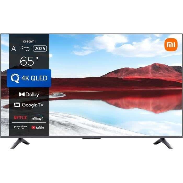 Code promo - TV Xiaomi A Pro 65 (2025) - 65" QLED 4K UHD, HDR10, Google TV (France)