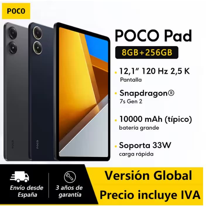Nouvelle Tablette Xiaomi POCO Pad 12.1" - Performances Élevées et Batterie Longue Durée!
