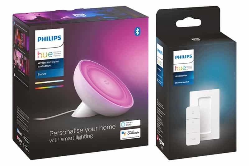 Lampe de table LED Philips Hue Bloom avec contrôle à distance - Blanc