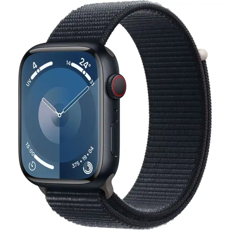 Montre Intelligente Apple Watch Series 9 45 mm avec GPS et Connexion Cellulaire